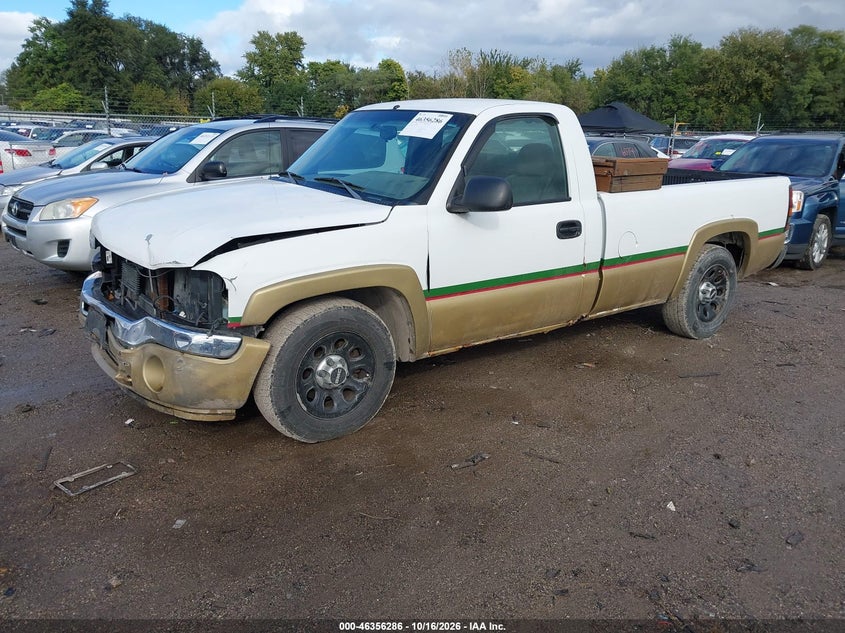 2006 GMC Sierra 1500 Work Truck, Обычный износ, IAAI, VIN 3GTEC14V46G193119 — фото 2