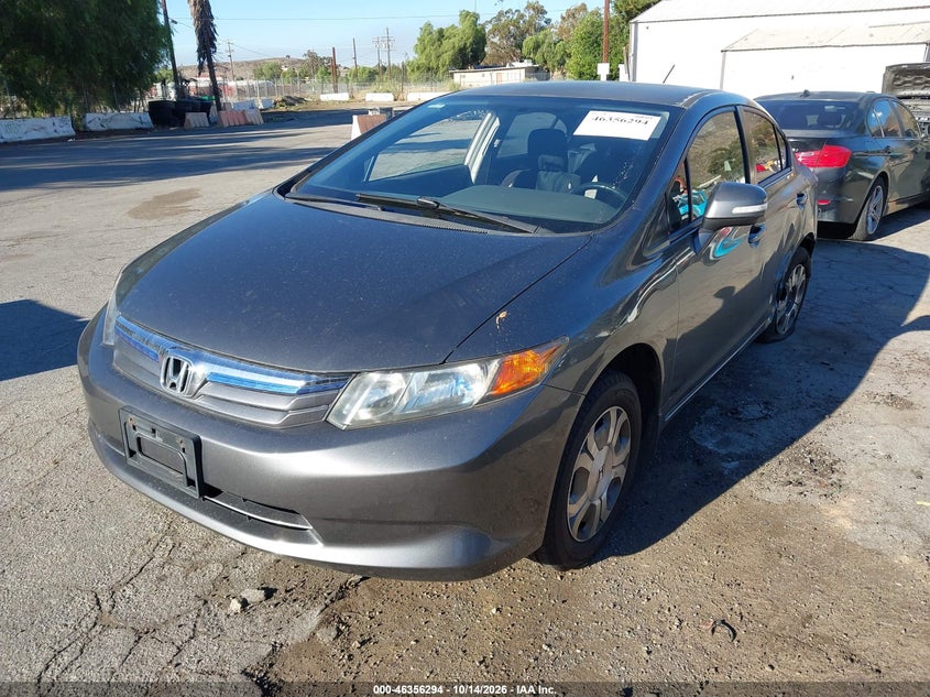 2012 Honda Civic Hybrid, По кругу, IAAI, VIN JHMFB4F37CS001683 — фото 2