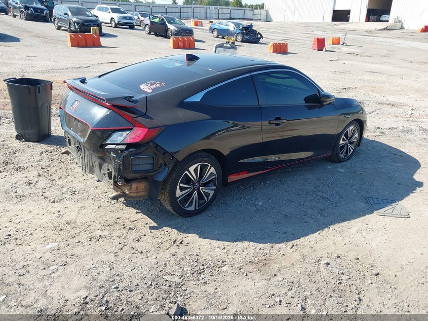 Vin: 2hgfc3b37gh355670, lot: 46856638, honda civic ex-t 20164
