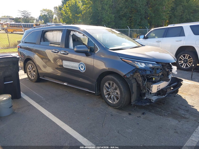 Vin: 5tdyrkec6ss251340, lot: 46856654, toyota sienna xle 2025 img_1