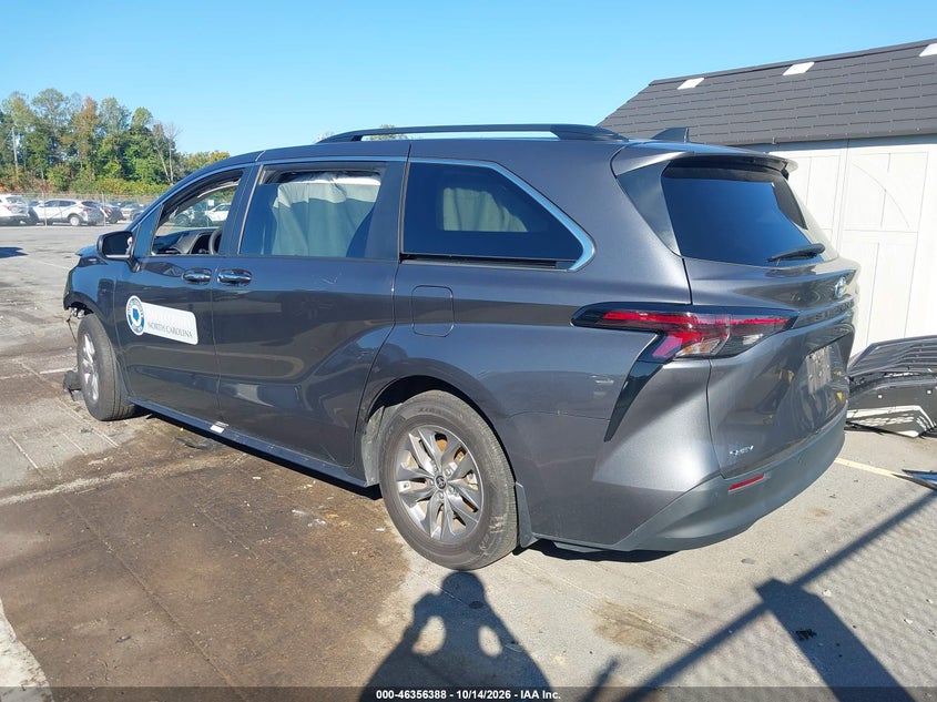Vin: 5tdyrkec6ss251340, lot: 46856654, toyota sienna xle 20253