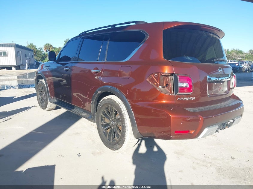 Vin: jn8ay2ne8j9730186, lot: 46856660, nissan armada platinum 20183