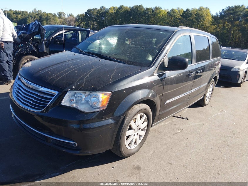 Vin: 2c4rc1bg2gr260186, lot: 46856677, chrysler town & country touring 20162
