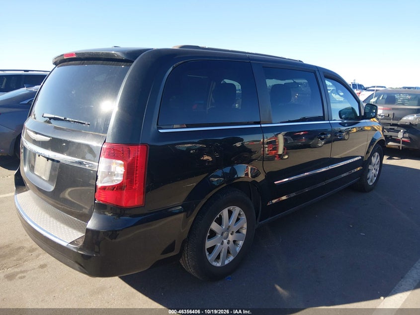 Vin: 2c4rc1bg2gr260186, lot: 46856677, chrysler town & country touring 20164