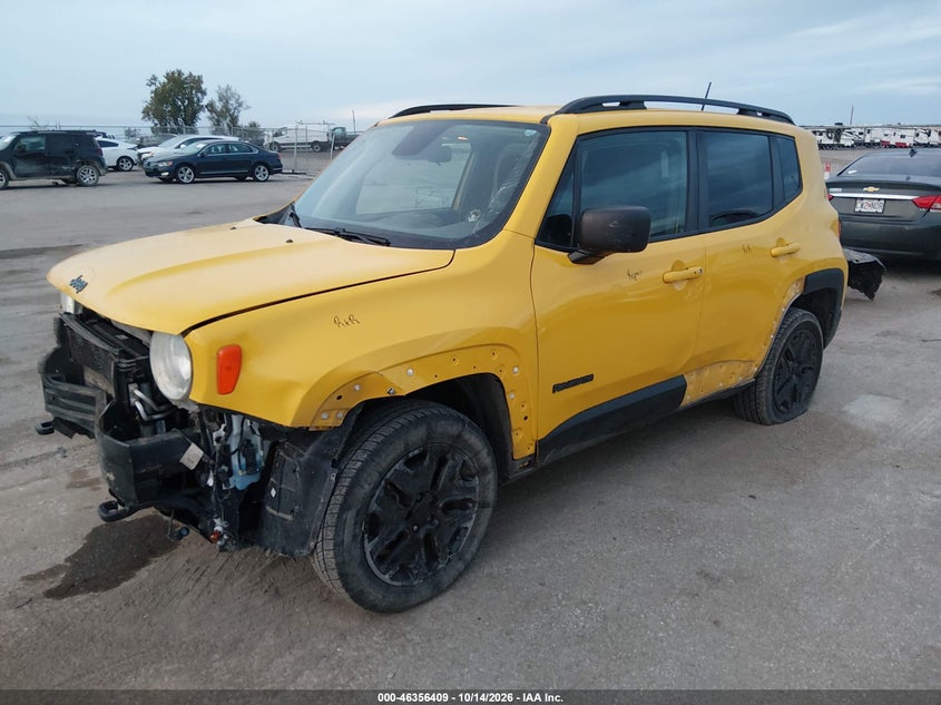 Vin: zaccjbab1jpj14586, lot: 46856688, jeep renegade upland edition 4x4 20182