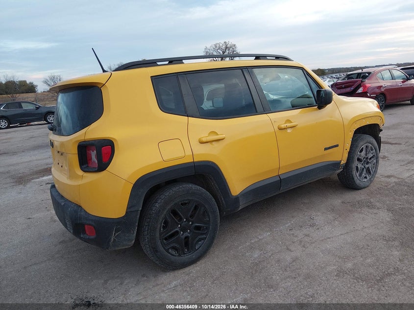 Vin: zaccjbab1jpj14586, lot: 46856688, jeep renegade upland edition 4x4 20184