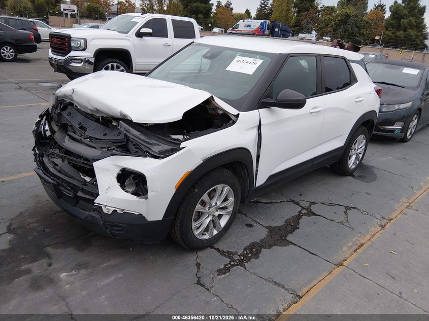 Vin: kl79mms27mb173068, lot: 46856699, chevrolet trailblazer fwd ls 20212