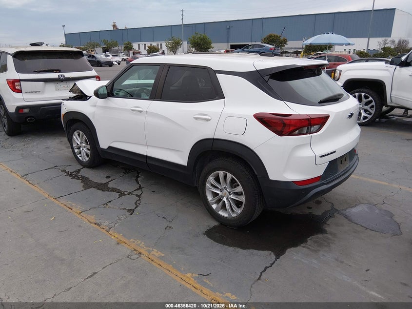 Vin: kl79mms27mb173068, lot: 46856699, chevrolet trailblazer fwd ls 20213