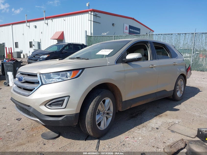 Vin: 2fmpk3j94jbb58909, lot: 46856702, ford edge sel 20182