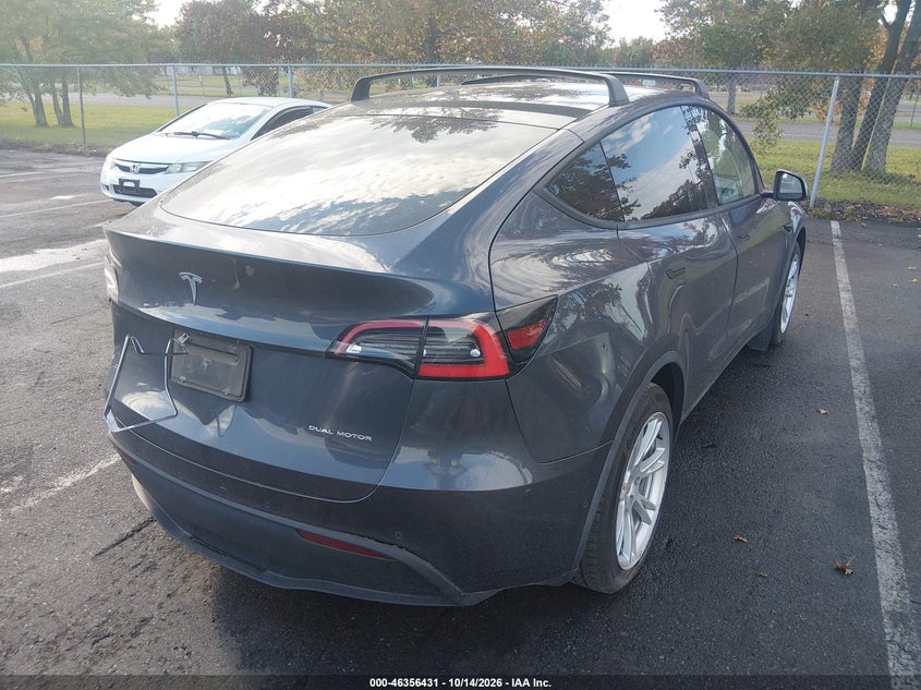 Vin: 5yjygdee8lf045252, lot: 46856710, tesla model y long range dual motor all-wheel drive 20204