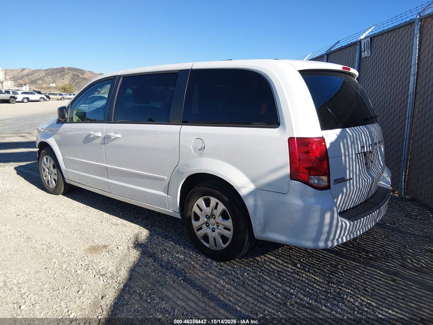 Vin: 2c4rdgbg1gr202165, lot: 46856720, dodge grand caravan se 20163