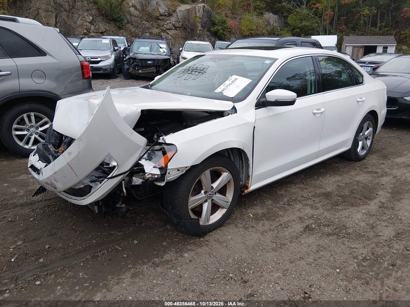 Vin: 1vwbp7a34dc140947, lot: 46856747, volkswagen passat 2.5l se 20132