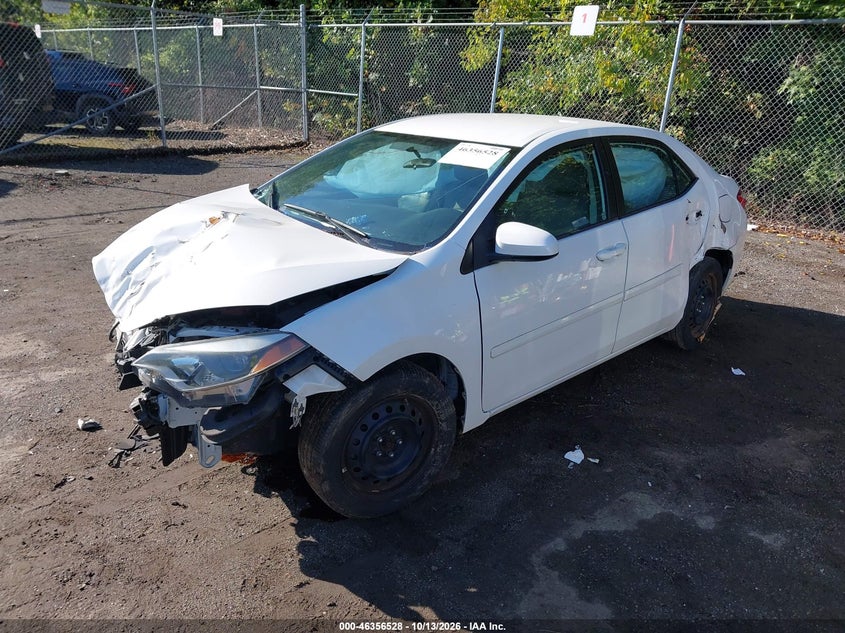 Vin: 2t1burhe4gc672287, lot: 46856807, toyota corolla le 20162