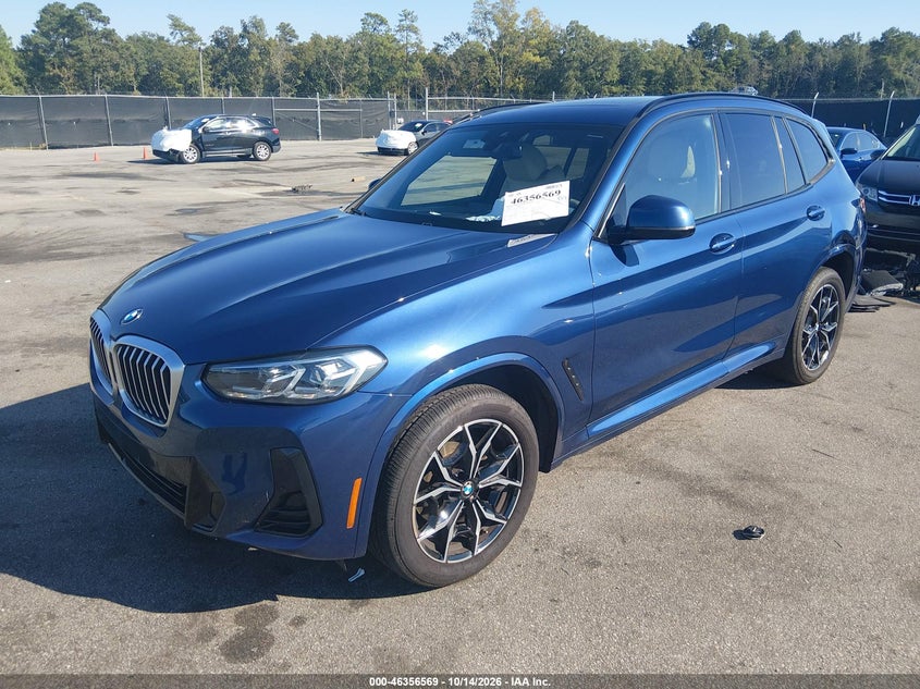 Vin: 5ux53dp0xr9v36505, lot: 46856848, bmw x3 xdrive30i 20242