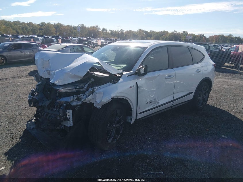2023 Acura Mdx A-Spec, Front End, IAAI, VIN 5J8YE1H05PL033858 — photo 2