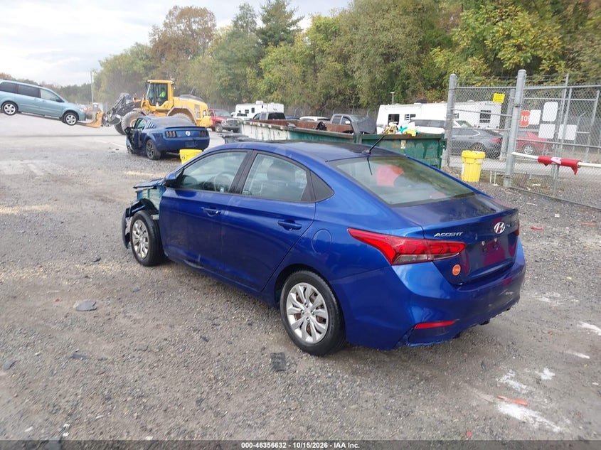 Vin: 3kpc24a32je018547, lot: 46856911, hyundai accent se 20183