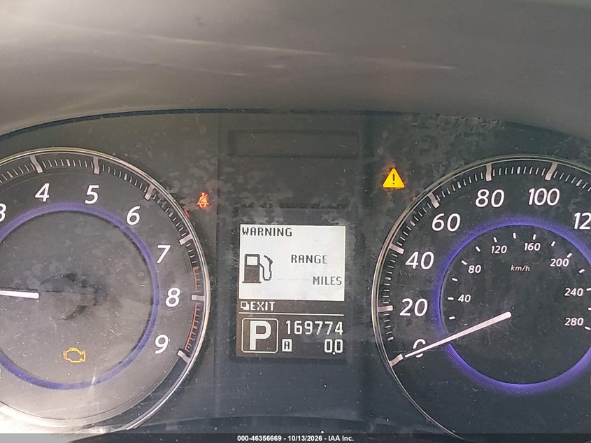 INFINITI FX37 2013 VIN JN8CS1MW6DM171303