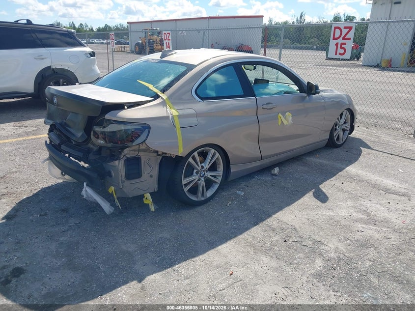 Vin: wba1f5c52ev255246, lot: 46857084, bmw 228i 20144