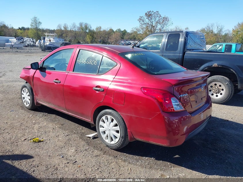 Vin: 3n1cn7ap8hl824882, lot: 46857085, nissan versa 1.6 s+ 20173