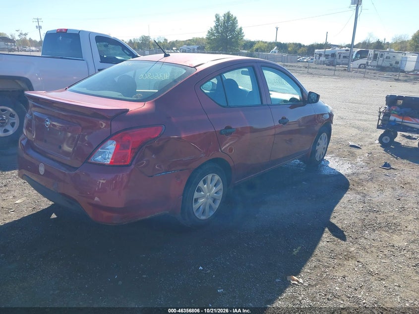 Vin: 3n1cn7ap8hl824882, lot: 46857085, nissan versa 1.6 s+ 20174