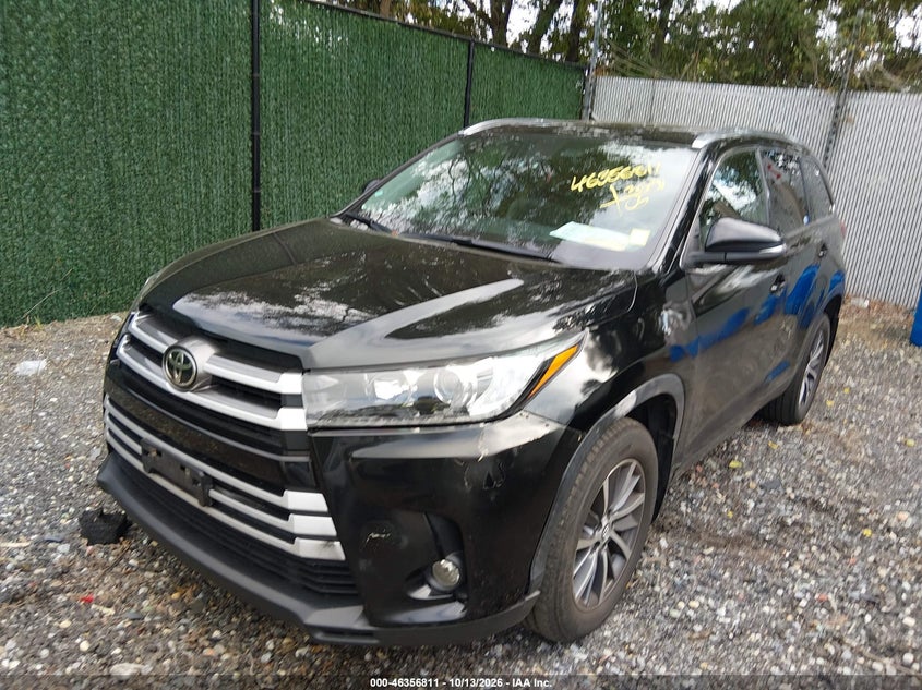 2019 Toyota Highlander Xle, Обычный износ, IAAI, VIN 5TDJZRFH7KS621716 — фото 2