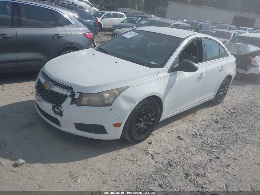 Vin: 1g1pc5sh9b7124700, lot: 46857097, chevrolet cruze ls 20112