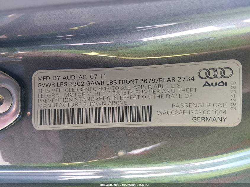 2012 AUDI S5 3.0 PREMIUM PLUS · Photo 9