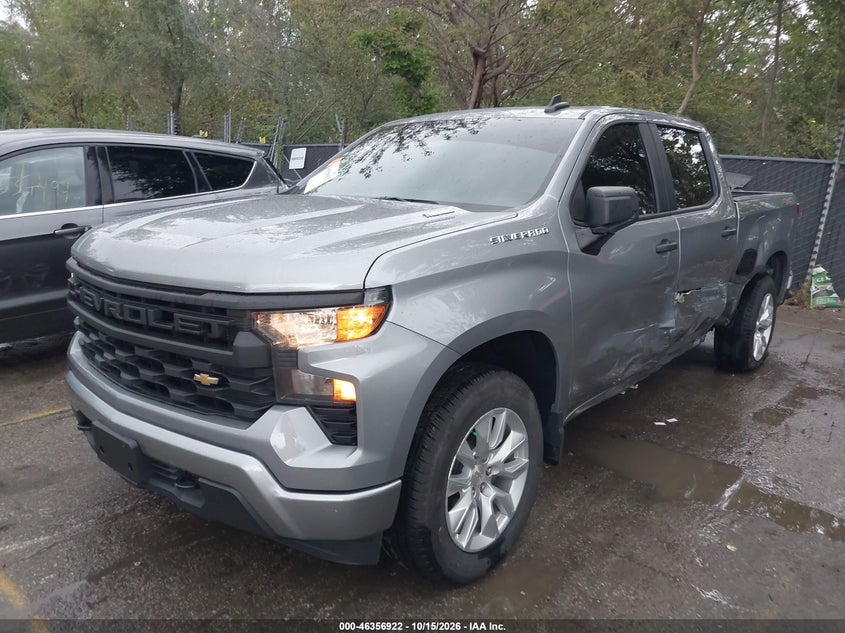 2026 Chevrolet Silverado 1500 4Wd Short Bed Custom, Left Side, IAAI, VIN 1GCPKBEK6TZ441212 — photo 2