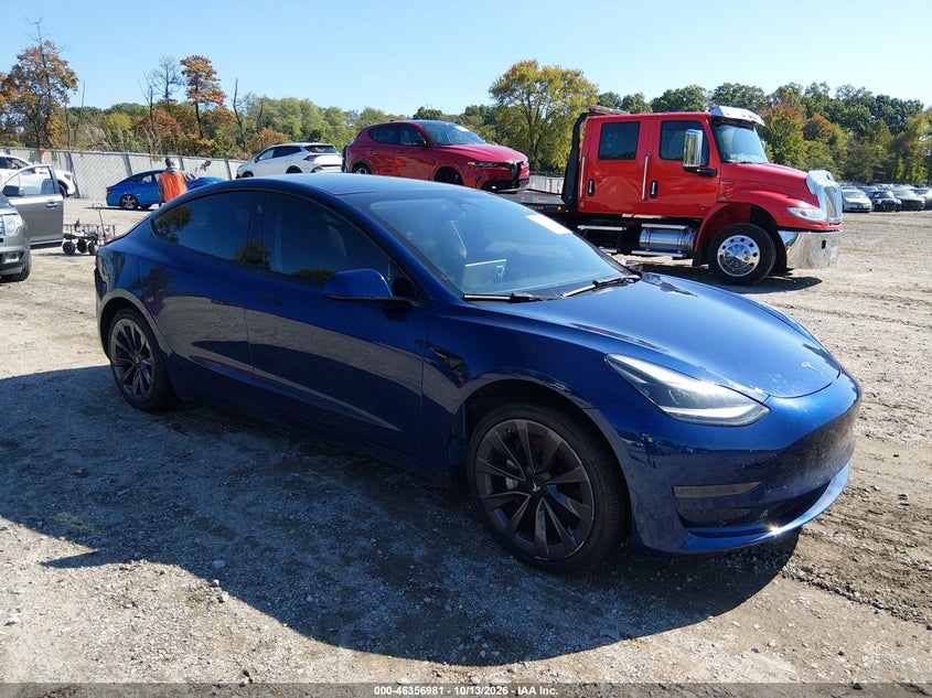 Vin: 5yj3e1ea3nf189046, lot: 46857260, tesla model 3 rear-wheel drive 2022 img_1