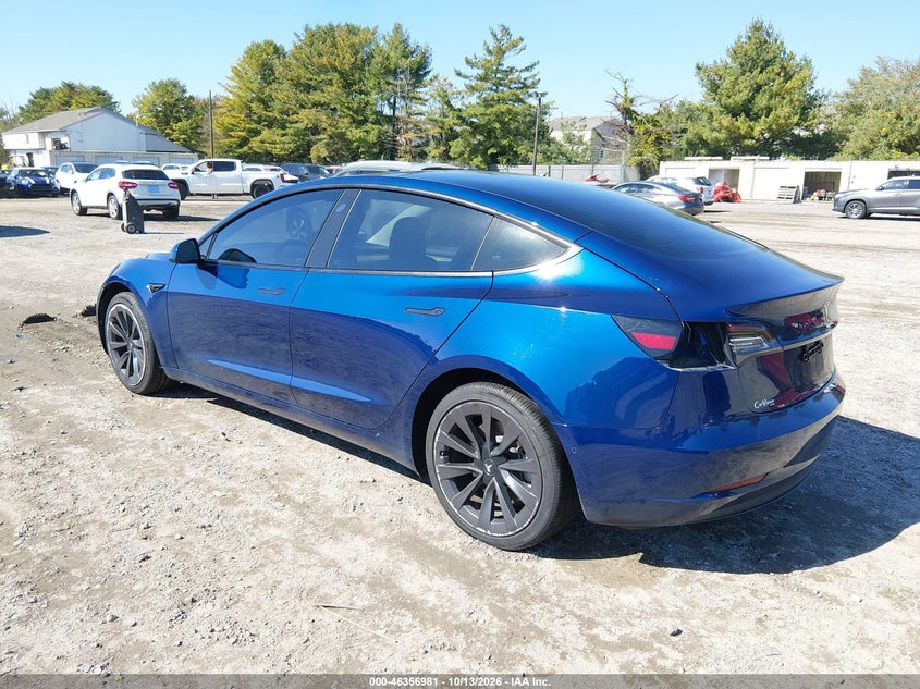 Vin: 5yj3e1ea3nf189046, lot: 46857260, tesla model 3 rear-wheel drive 20223