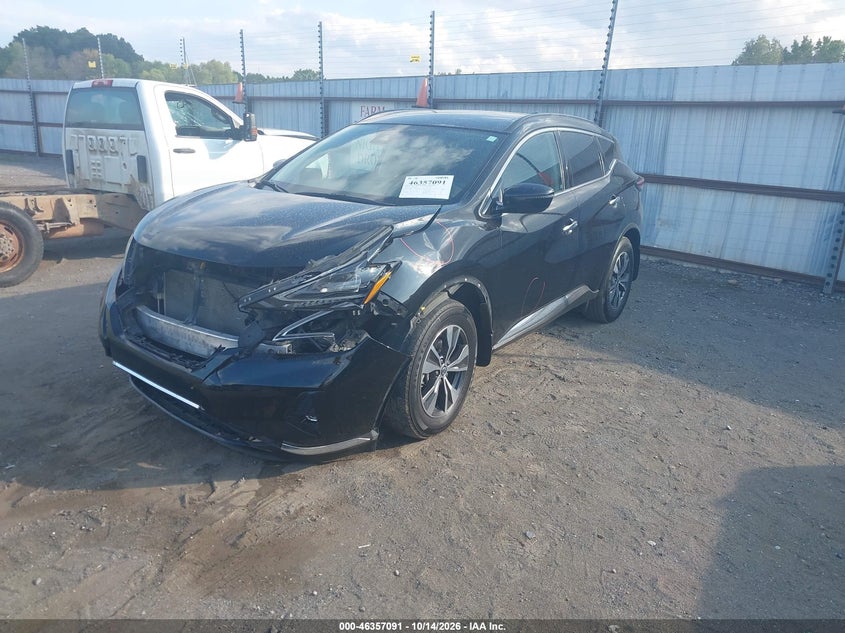 Vin: 5n1az2bj7pc111354, lot: 46857370, nissan murano sv fwd 20232