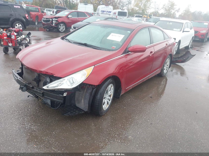 2012 Hyundai Sonata Gls, Right Side, IAAI, VIN 5NPEB4AC5CH346469 — photo 2