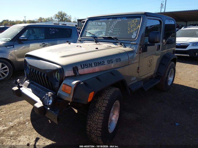 2003 Jeep Wrangler, Front End, IAAI, VIN 1J4FA49S83P338853 — photo 2
