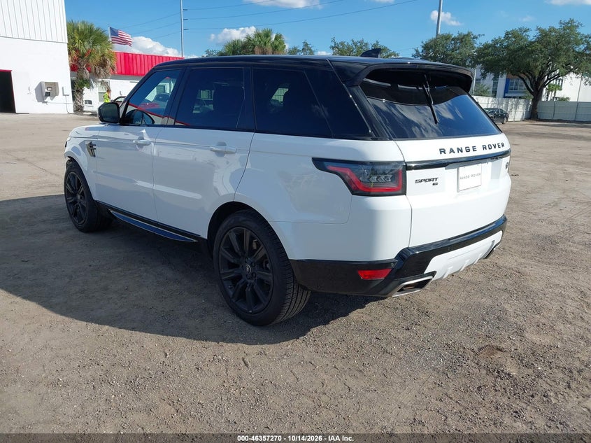 Vin: salwr2su8la743461, lot: 46857549, land rover range rover sport hse mhev 20203