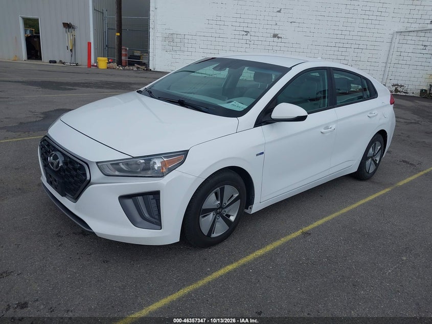 Vin: kmhc65lc7lu233252, lot: 46857626, hyundai ioniq hybrid blue 20202