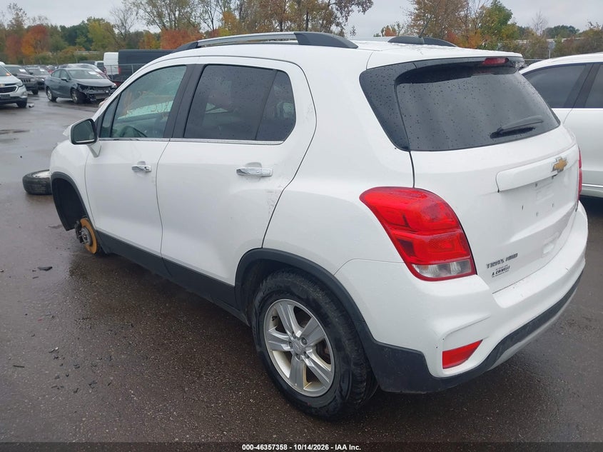 Vin: 3gncjpsb8jl289299, lot: 46857637, chevrolet trax lt 20183