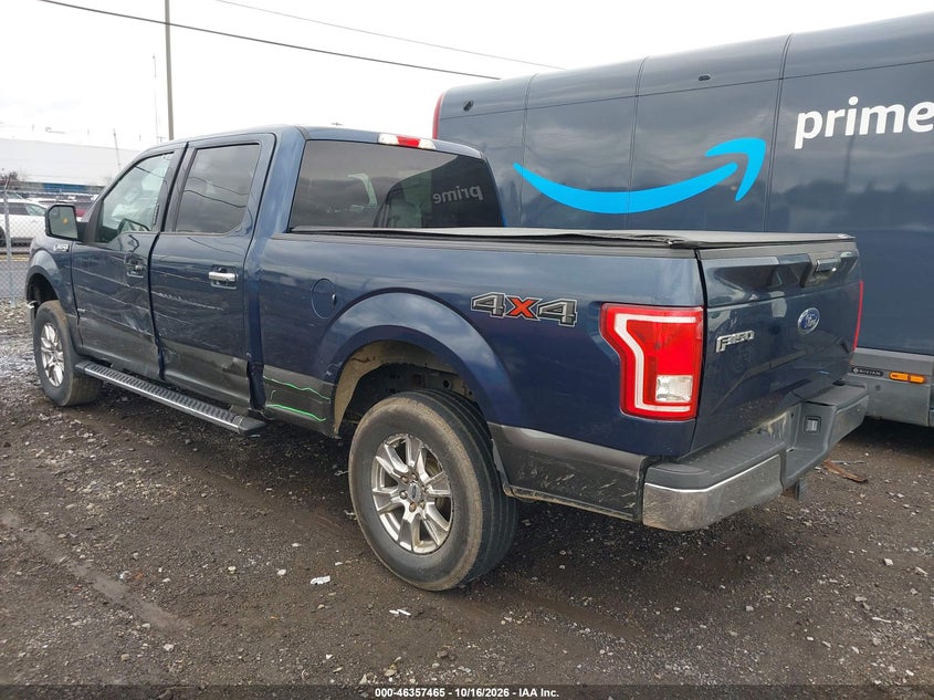 Vin: 1ftfw1eg6gfa44743, lot: 46857744, ford f-150 xlt 20163