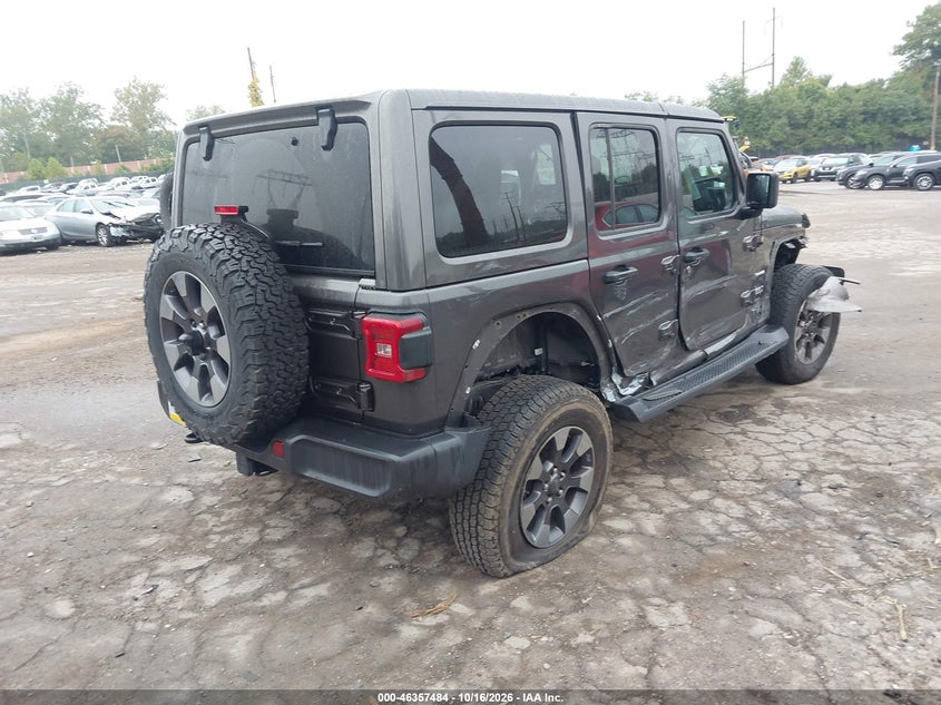 Vin: 1c4hjxegxjw113838, lot: 46857763, jeep wrangler unlimited sahara 4x4 20184