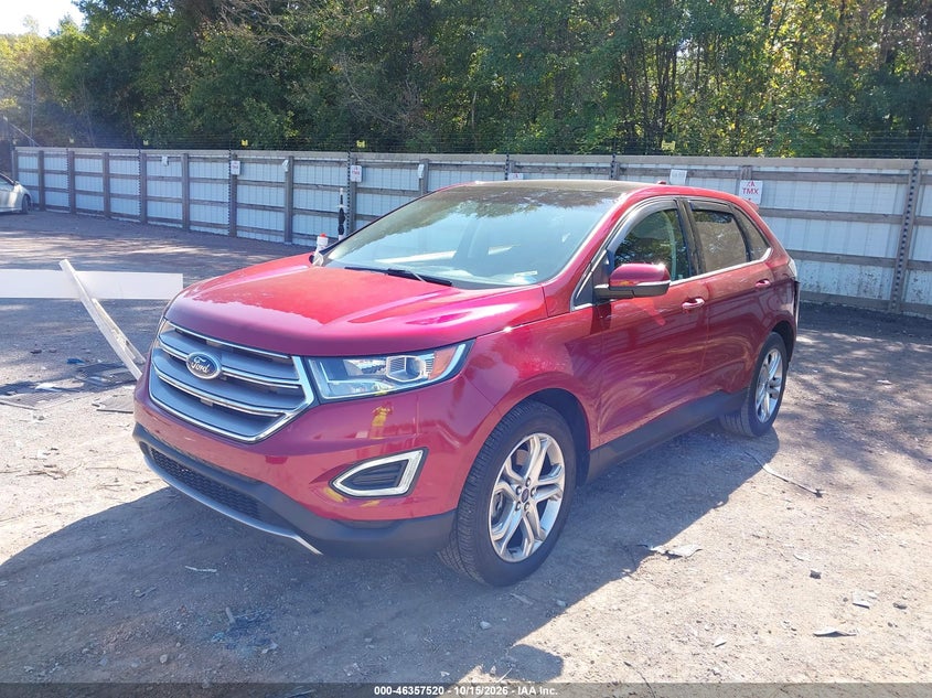 2018 Ford Edge Titanium, Удар сзади, IAAI, VIN 2FMPK4K86JBC54584 — фото 2