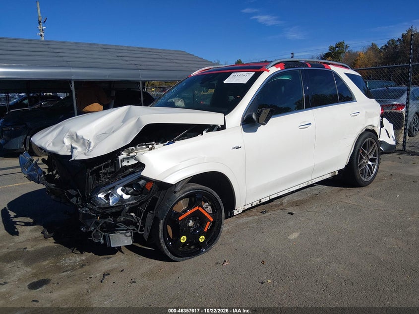 2022 Mercedes-Benz Amg Gle 53 4Matic, Front End, IAAI, VIN 4JGFB6BB4NA640148 — photo 2