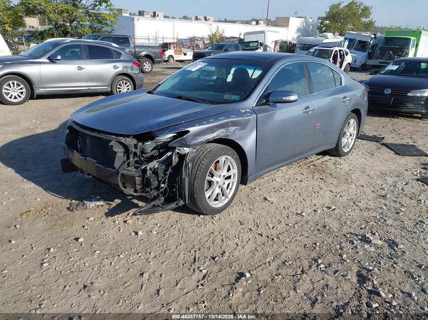 2010 Nissan Maxima 3.5 Sv, Front End, IAAI, VIN 1N4AA5AP4AC834790 — photo 2