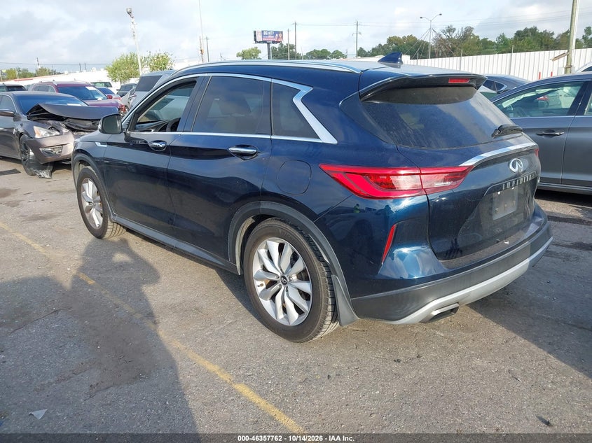 Vin: 3pcaj5m11kf105958, lot: 46858041, infiniti qx50 luxe 20193