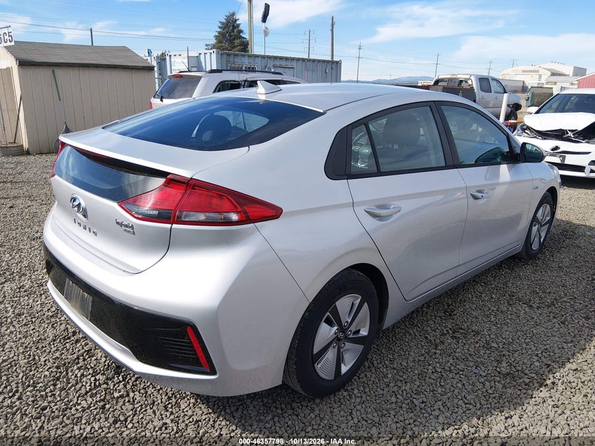 Vin: kmhc65lcxju100000, lot: 46858077, hyundai ioniq hybrid blue 20184