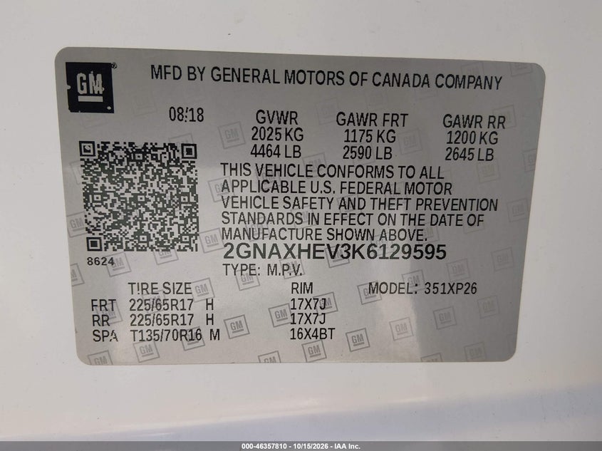 2019 CHEVROLET EQUINOX LS · Фото 9