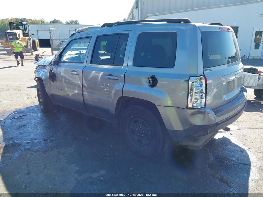 Vin: 1c4njpba6hd156436, lot: 46858261, jeep patriot sport fwd 20173
