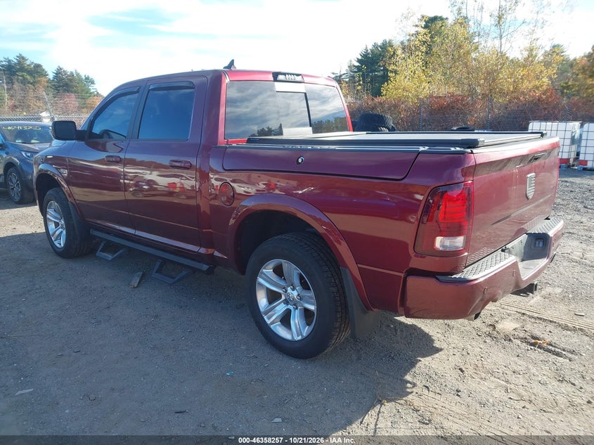 Vin: 1c6rr7mt1js203700, lot: 46858536, ram 1500 sport  4x4 5'7 box 20183