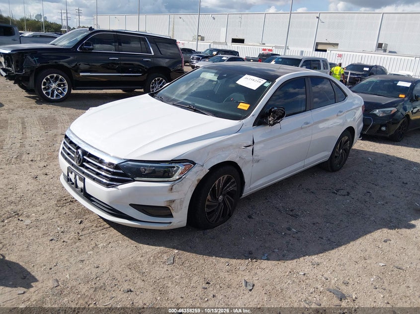 2019 Volkswagen Jetta 1.4T Sel Premium, Левый перёд, IAAI, VIN 3VWG57BU3KM103810 — фото 2