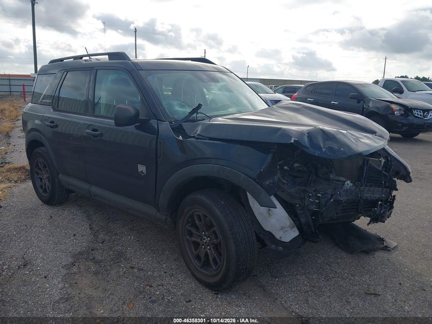 Vin: 3fmcr9b68mra82618, lot: 46858580, ford bronco sport big bend 20211