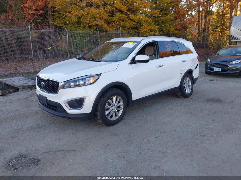 Vin: 5xypg4a30gg180319, lot: 46858733, kia sorento 2.4l lx 20162