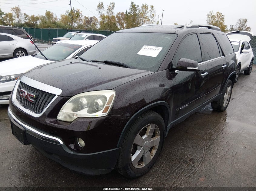 2008 GMC Acadia Slt-2, Удар сзади, IAAI, VIN 1GKER33798J111050 — фото 2